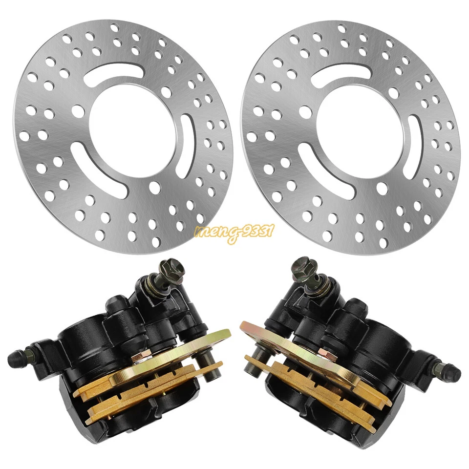 Front Brake Calipers & Disc Rotors for Kawasaki Bayou 300 400 KLF300 KLF400 4x4 - Изображение 2 из 4