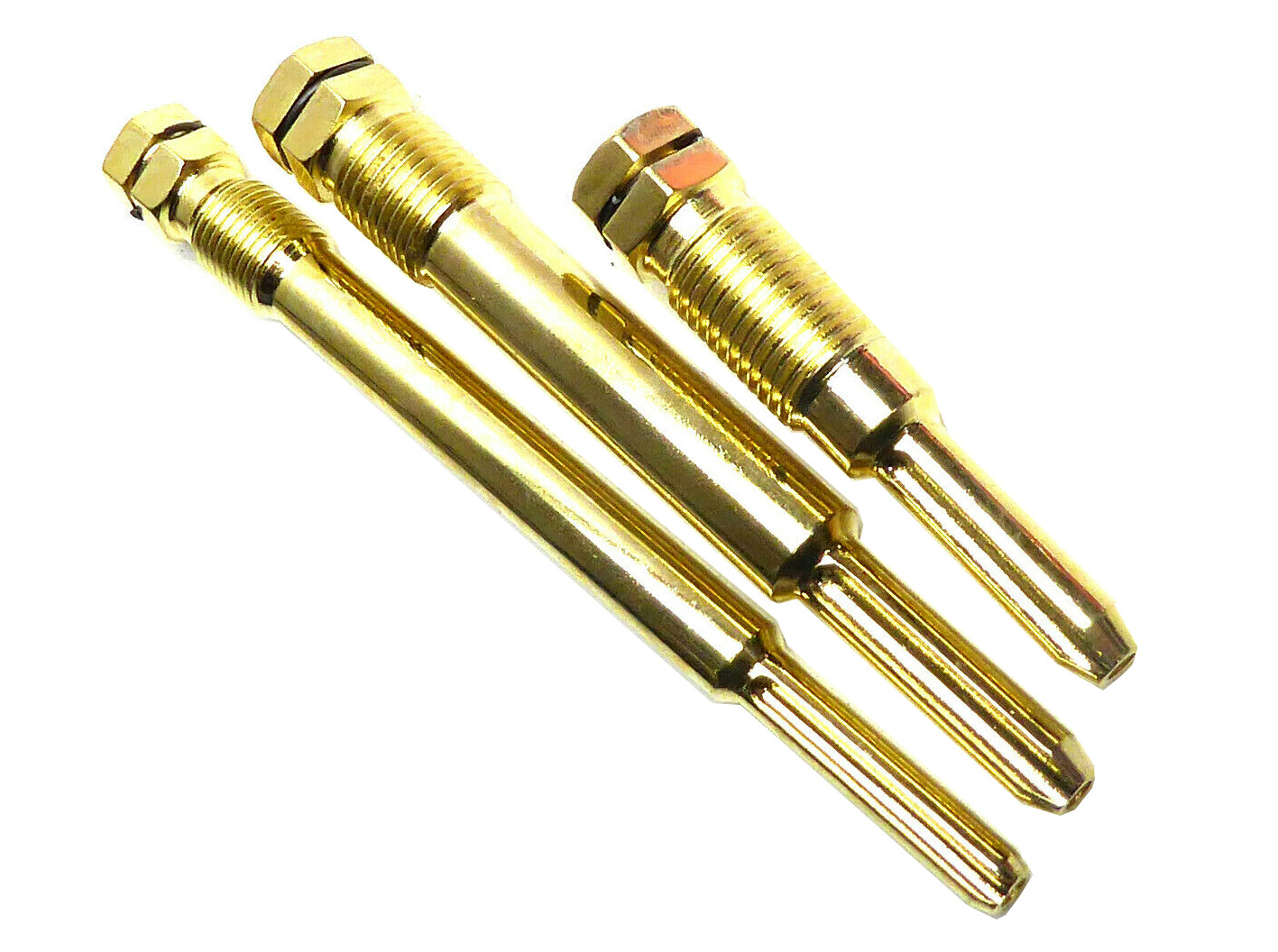 3pcs Glow Plug Reamer Cleaner Set M10x1.0x107mm M12x1.25x59mm M12x1