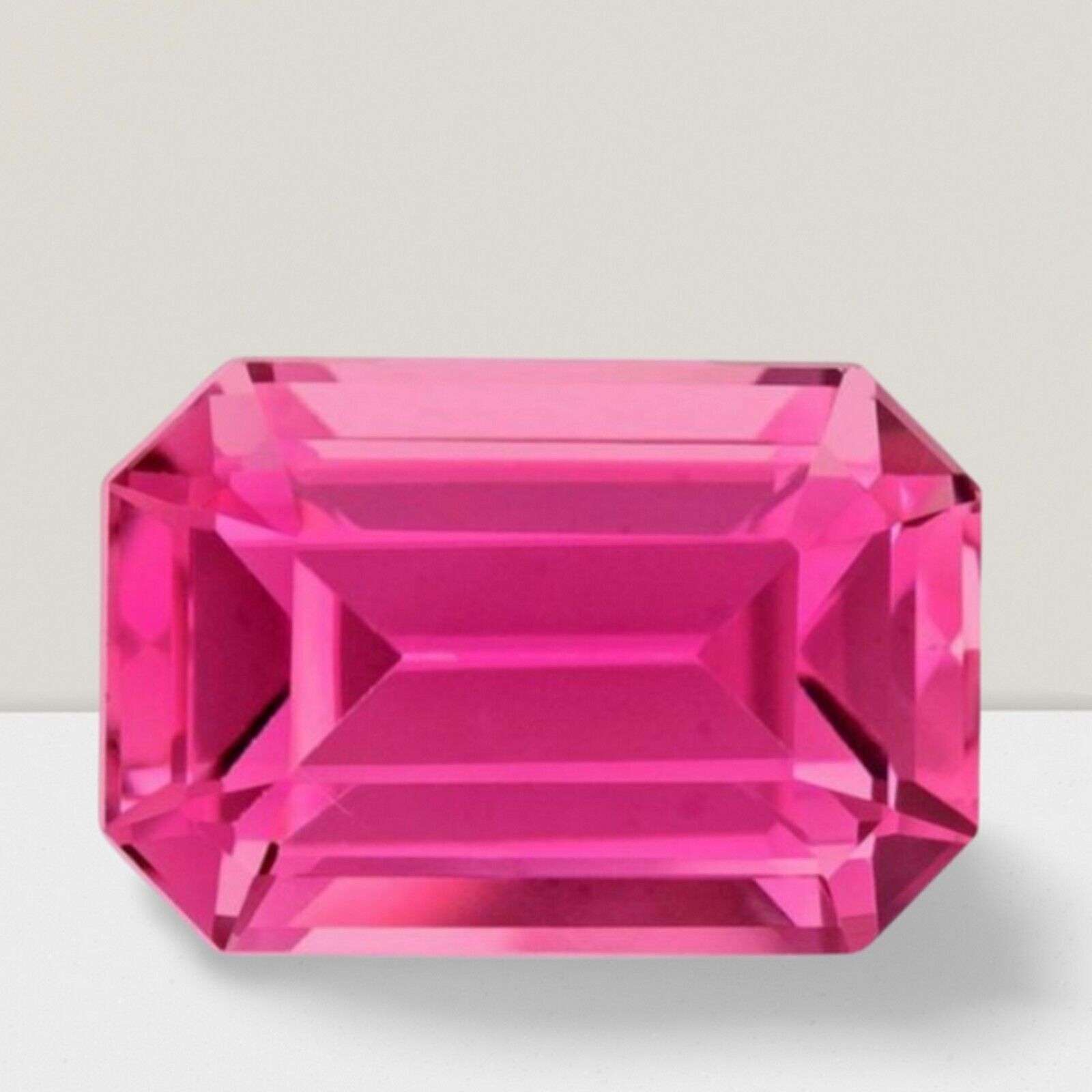 Pink Tourmaline Octagon Cut Gemstone 1.20 Cts - 8x6 mm Lustrous Loose Gem