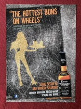 Evan Williams Kentucky Bourbon Whiskey Hot Buns 2012 Print Ad - Great To Frame!