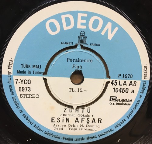 ESİN AFŞAR - ZÜHTÜ / KAZ 7" TURKISH SOUL FUNK - Picture 3 of 3