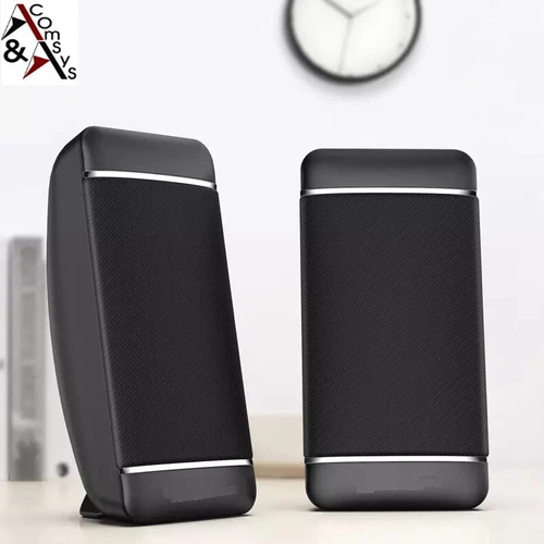 Lautsprecher USB Kompakt Speaker Computer Notebook Boxen A4 Schwarz