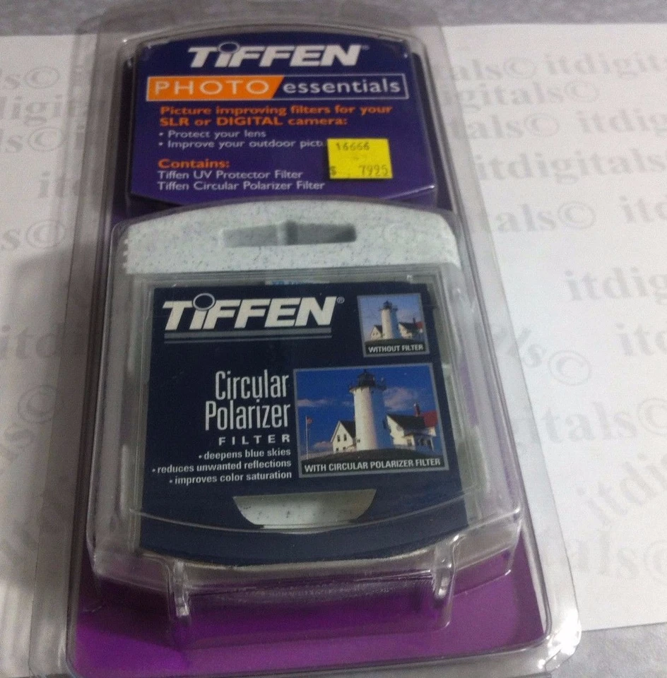 Tiffen 28mm UV + CPL Circular Polarizing PL-C Polarizer Glass Lens Filter 28 mm - Image 2 of 4