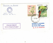 Australia 1984 19c PANAMA on PAQUEBOT Cover,cds CRIB POINT Vic