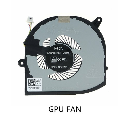 Kit ventilateur refroidissement CPU + GPU pour Dell Xps 15 7590 Dell Precision 5540 F01px V9h8n - Photo 3/5