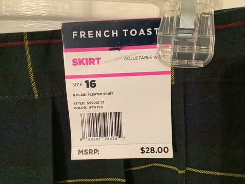 French Toast uniform skirt kids size 16 nwt - Picture 3 of 4