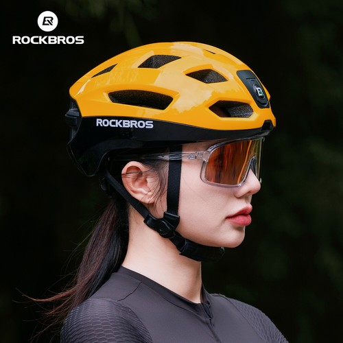 ROCKBROS Bicycle Helmet Intelligent Control light Hidden Headlight USB Taillight - Picture 5 of 17