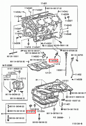Genuine Hilux KUN26 KUN25 KUN16 KUN15 KUN10 KDN190 KDN170 2KD 1KD Drain Plug - Picture 7 of 20