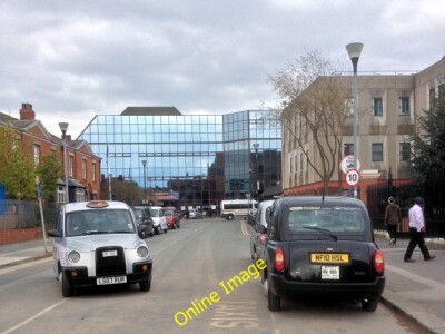 Photo 6x4 Taxi Rank on Nelson Street Manchester Taxis waiting outside the c2014