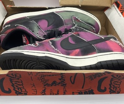Nike Dunk Low Retro PRM Graffiti Pink Black Sneakers DM0108-002 Men's Size 10