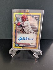 2024 Bowman - Chrome Prospect Autographs Dylan Crews #CPA-DC Yellow Refractor...