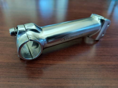 Bianchi Threadless Stem, 130mm*, 26mm, 1", Silver/Chrome - Picture 9 of 9