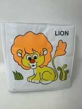 VINTAGE SOFT BOOK BABY BATH BOOK SQUEAKER WASHABLE Animals