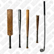 Mezco One:12 Casey Jones - Golf Club, Cricket & Baseball Bats TMNT 1:12 Scale