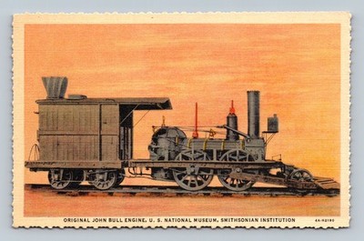 Original John Bull Engine Postcard Smithsonian U.S. National Museum