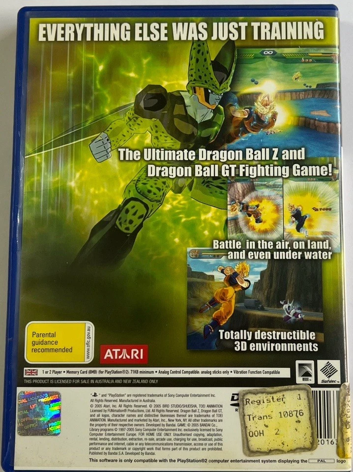 Dragon Ball Z:Budokai Tenkaichi-Playstation 2 PS2 Game Without Manual PAL TESTED - Image 3 of 4