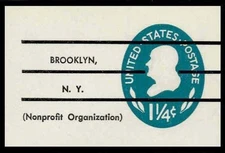 SCOTT #U541a Precancelled VERY FINE MINT CUT SQUARE