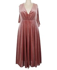 ASOS 18 Rose Gold Blush Maxi Dress NWT