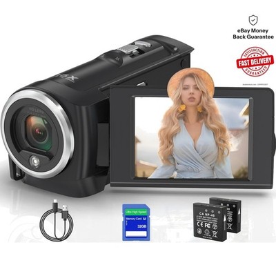 Lightweight 2.7K Video Camera with Webcam Function - Capture Beautiful Moments
