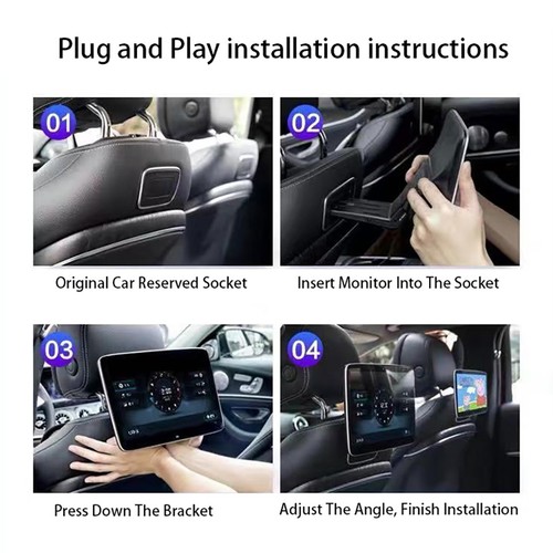 Android 16.0 Car Headrest Monitor For 2020 Mercedes S560 Rear Seat Entertainment - Picture 10 of 10