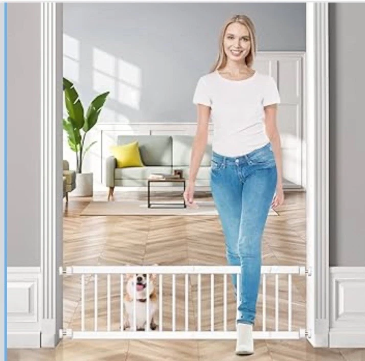 Fldofaves Dog Gate - 18"-45" Adjustable Extra Wide Metal Baby Gate to Step Over
Opens in a new windo