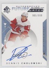 2018-19 SP Authentic Auto Future Watch 905/999 Dennis Cholowski #213 Auto 0ll
