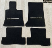 Autoteppich Fußmatten für Chevrolet Camaro Cabrio silber Nubuk Velours ab 2016