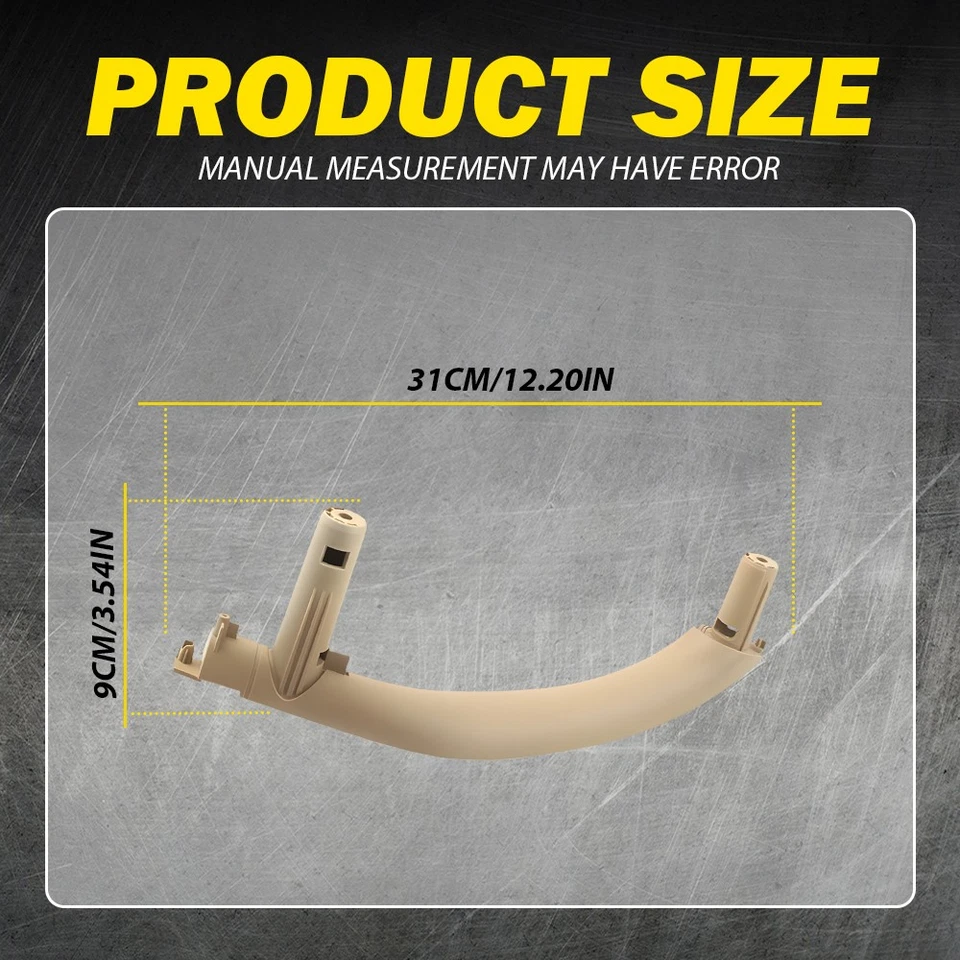 Fit BMW X5 F15 2014-2018 X6 F16 2015-19 Inner Door Handle Cover Trim Beige 3-30X - Image 4 of 4