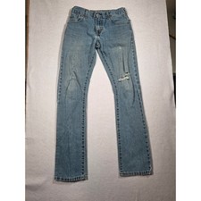 Levis 517 W29 L34 Bootcut Jeans Light Wash Distressed 90s Streetwear Casual