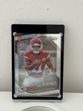 2025 Panini Prizm NFL Jalen Royals #341 Disco Prizm RC Rookie Auto Kansas City