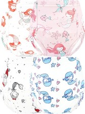 Girls Training Underwear Pants 4-Pack Toilet Potty Underpants Cotton Absorben...