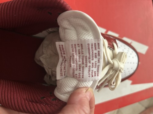 Nike Dunk Low White/Red) Retro UK Size 8.5 Never Been Worn - Picture 5 of 6
