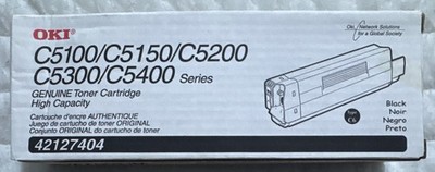 Oki C5100 / C5150 / C5200 / C5300 / C5400 Series Black Toner Cartridge Retail Bx