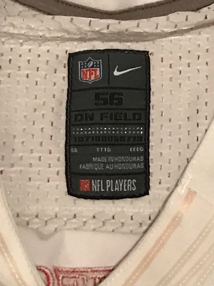 CAMISETA DE LOS 49ERS DE SAN FRANCISCO PARA HOMBRE TALLA 48 NIKE ROJA EN EL CAMPO ALEX SMITH #11 Y2K Foto 3 de 4