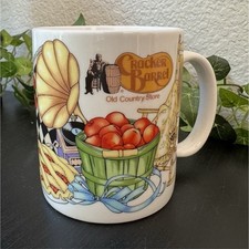 Cracker Barrel Old Country Store Tea Coffee Mug Milk White Glass