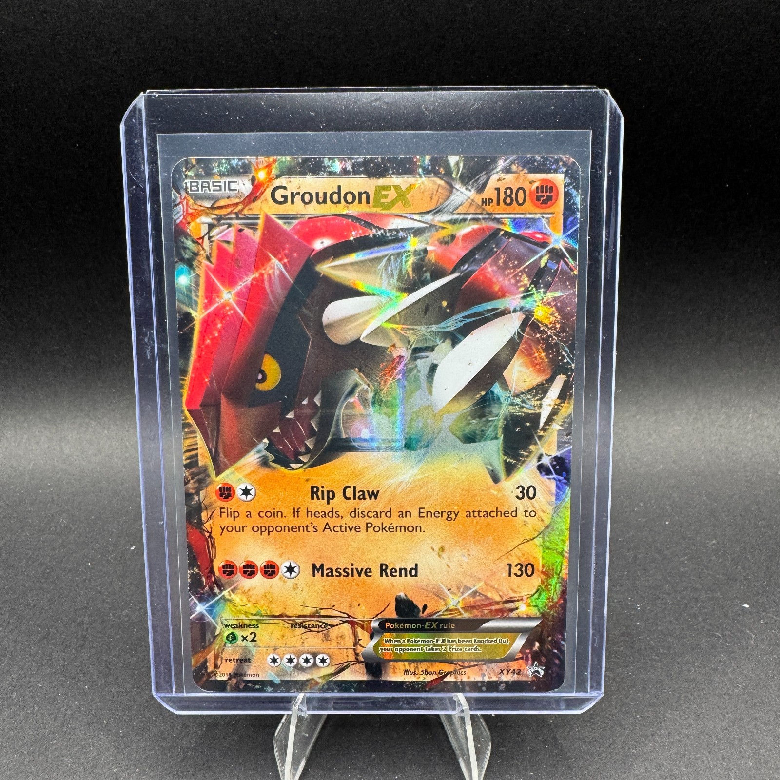 Groudon EX Pokemon XY Black Star Promo XY42 Holo BSP HP
