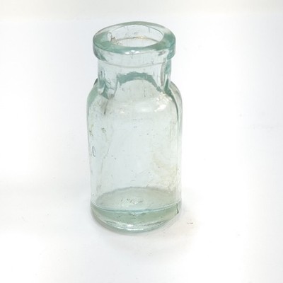 Vintage Small aqua blue medicine bottle 