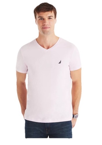 NWT Nautica Men's V Neck Tee Short Sleeve Solid Vee Neck T-Shirt | eBay