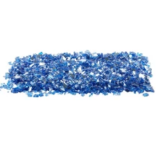 Uimoso 10 lbs Cobalt Blue 1/4-Inch Glass Rocks for Fire Pit or Fireplace