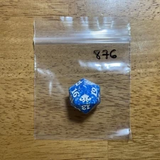 🎲 MTG d20 Spindown 20-sided Life Counter die dice - Eldritch Moon Blue EMN 876