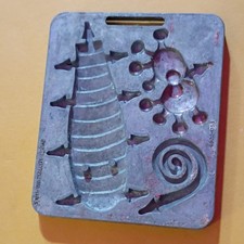 Mattel Vintage Toy Mold Part Metal 1967 for Ages 4-7, 8-11 Years