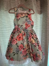 Girls Floral Party Dress