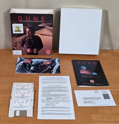 Dune Virgin Games Kyle MacLachllan Cover IBM PC Big Box 3.5'' Complete CIB 1992