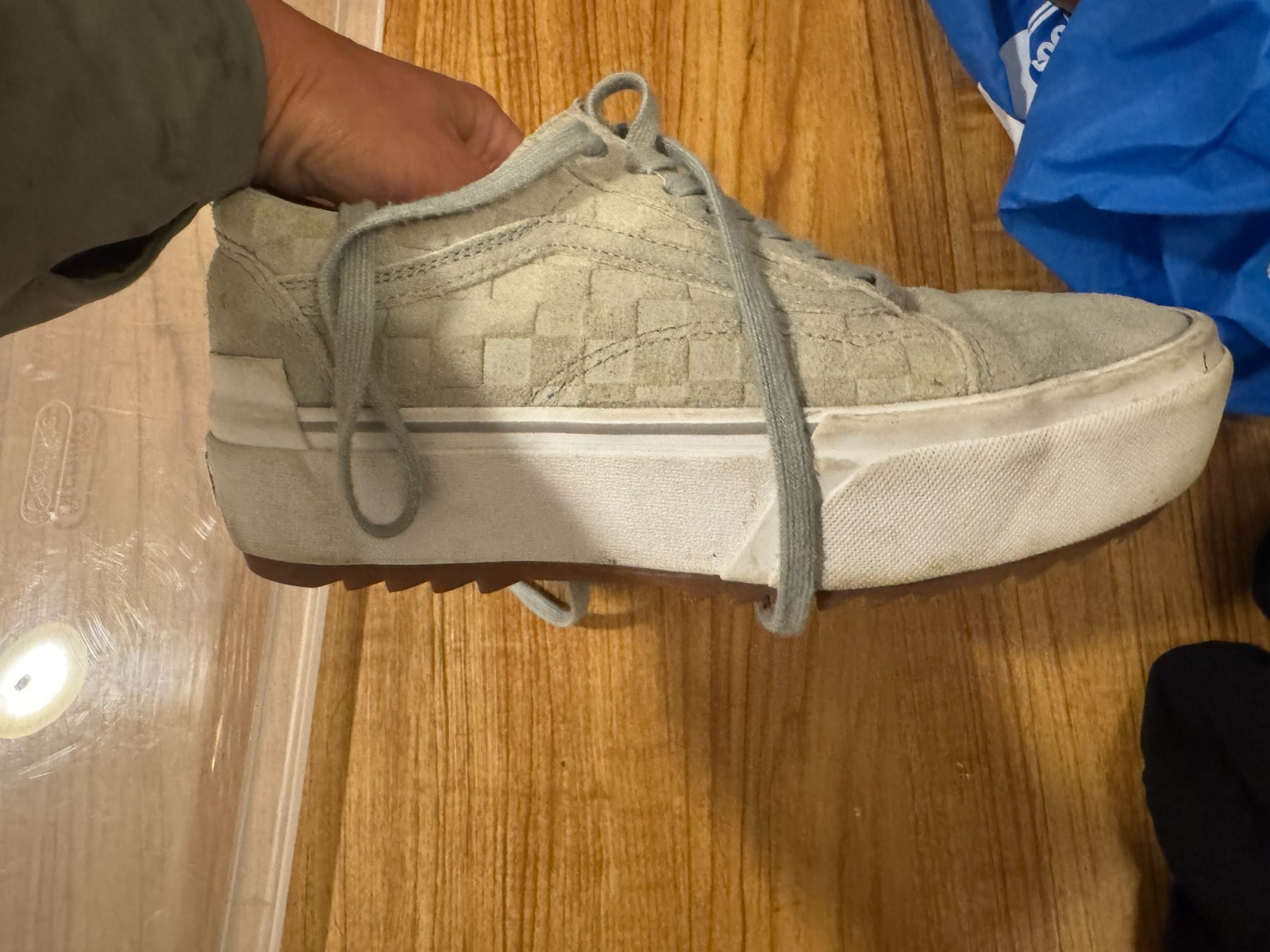 Vans Old Skool Stackform Womens Checkerboard Sued… - image 2