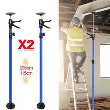 2Pcs Telescopic Drywall Plasterboard Builders Support Props 115-290CM Extendable