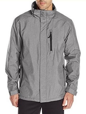 WEATHERPROOF 32 Hydro Tech Midweight Heath Grey Jacket Coat Outerwear Mens L 2XL