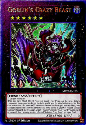 Goblin's Crazy Beast - MP25-EN163 - Ultra Rare  - NM/M