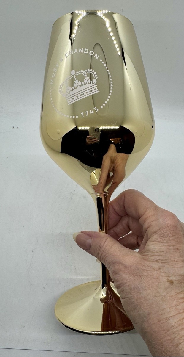 Moet & Chandon Imperial Gold Acrylic Champagne Glasses BRAND NEW