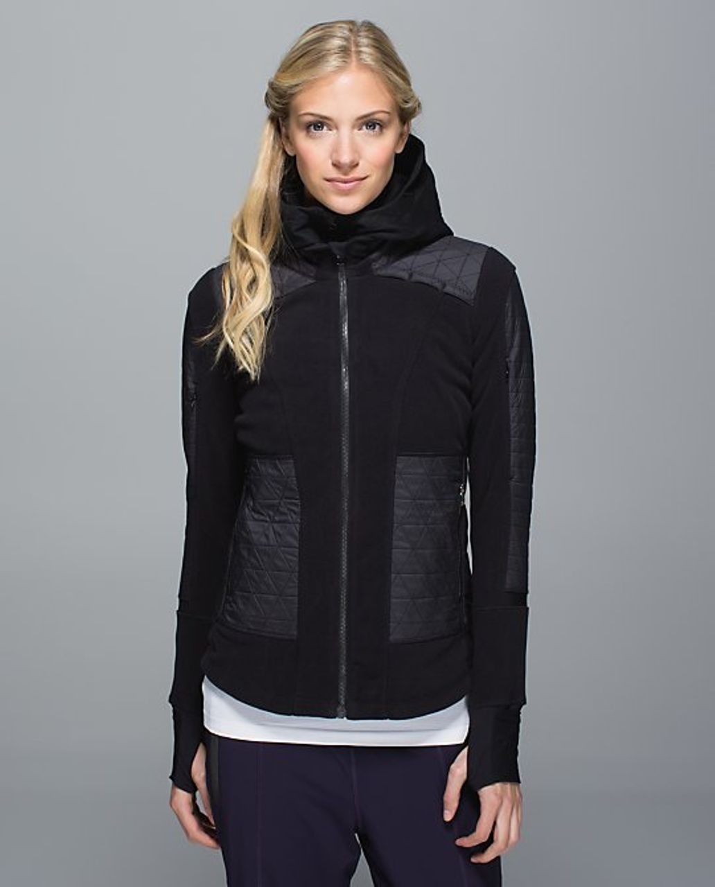 Lululemon FLEECY KEEN JACKET lll Reflective Run Cozy Winter Hoodie Black 2