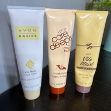 AVON Vintage Skincare Lot - Basics Vita Moist Hand Cream, Care Deeply - NEW